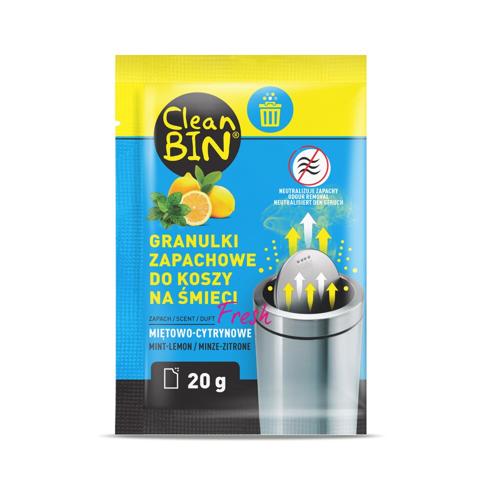CLEANBIN Granulki zapachowe do koszy na śmieci 20g - obrazek 1